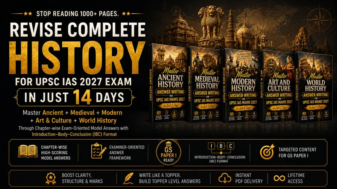Revise Complete History for UPSC IAS 2027 Exam in Just 14 Days